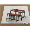 Image 3 : (5) PIECE COUNTER HEIGHT TABLE SET