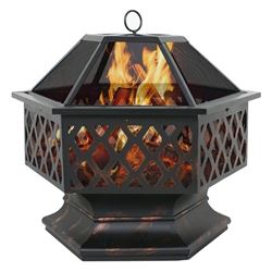 HEX SHAPE OUTDOOR FIRE PIT