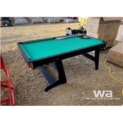 6 FT. FOLDING POOL TABLE & ACCESSORIES