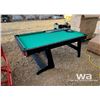 Image 1 : 6 FT. FOLDING POOL TABLE & ACCESSORIES