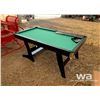 Image 2 : 6 FT. FOLDING POOL TABLE & ACCESSORIES