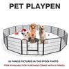 Image 5 : (8) PANEL DOG RUN PLAY PEN FENCE