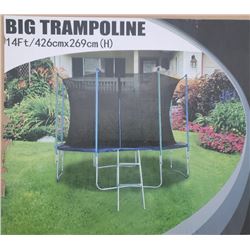 14 FT. TRAMPOLINE WITH SAFTEY NET & LADDER