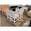 Image 4 : (4) WHITE WOOD CHAIRS