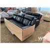 Image 1 : (3) PIECE RECLINING SOFA, LOVESEAT & CHAIR