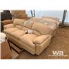 Image 1 : (3) PIECE LEATHER SOFA, LOVESEAT & CHAIR