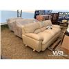 Image 2 : (3) PIECE LEATHER SOFA, LOVESEAT & CHAIR