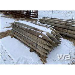 (32) 7 FT. TREATED FENCE POSTS