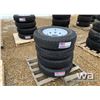Image 1 : (4) 235/80R16 TRAILER TIRES & RIMS