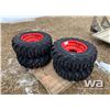 Image 1 : (4) 12X16.5 SKID STEER TIRES & RIMS