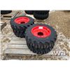 Image 1 : (4) 10X16.5 SKID STEER TIRES & RIMS