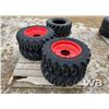 Image 2 : (4) 10X16.5 SKID STEER TIRES & RIMS