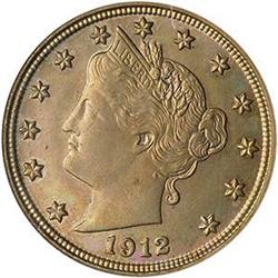 1912-S Liberty Head Five Cent NCG 5C MS65 