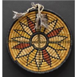 HOPI INDIAN BASKETRY PLAQUE