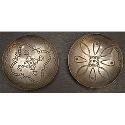 NAVAJO INDIAN SILVER BOWLS