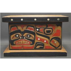 HAIDA INDIAN WOOD BOX (CHRIS WILBER)