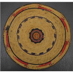 NOOTKA/MAKAH INDIAN BASKETRY PLAQUE