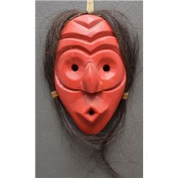 IROQUOIS INDIAN WOODEN FALSE FACE MASK