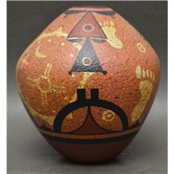 ZIA INDIAN POTTERY VASE (LESLIE ARAGON)