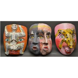 DÍA DE MUERTOS WOODEN MASKS