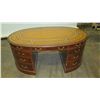 Image 2 : Rounded Wooden Desk with Drawers - Jim Nabors' Personal Desk