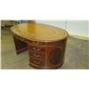 Image 8 : Rounded Wooden Desk with Drawers - Jim Nabors' Personal Desk