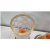 Image 8 : Qty 2 Tall Cut Crystal Candleholders w/ Metal Trim, 18"