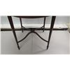 Image 8 : Round Wooden Side Table w/ & Painted Border 29"Dia x 29"H