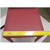 Image 8 : Qty 2 Burgundy Synthetic-Upholstered Chairs 18"W, 36"H