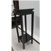 Image 8 : Black Wooden Plant Stand w/ Undershelf 14" x 14" x 42"H