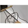 Image 8 : Stationary Black Metal Sled w/ Double Seats 45"L x 29"H