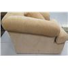 Image 8 : Plush Oversized Kreiss Collection Beige Armchair & Accent Pillow 42" Dia x 31"H