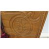 Image 8 : Carved Wooded 2-Door Armoire Cabinet w/ Tassels 52" x 82"H