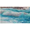 Image 8 : Framed Original Painting on Canvas "Sandy Beach" by Ed Furuike '87, Signed 36" x 27"