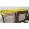 Image 8 : Qty 4 Wooden Frames - 2 w/ Inspiratinal Messages & 2 Empty, 20" Diagonal 10"W