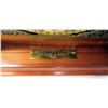 Image 8 : Wood-Encased Emperor Mantel Clock w/ Plaque: 'Handcrafted by William A. Riddle 1992', Includes Windi