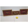 Image 2 : Qty 3 Framed Gilt-Accented 3D Brass Dragon Art in Gilt Frames, Approx 18" x 14"
