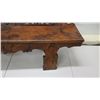 Image 8 : Long Vintage Carved Wooden Bench 91" x 34"H