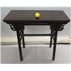 Image 2 : Entry Table w/ Carved Details, Dark Wood 38" x 19" x 34"