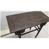 Image 8 : Entry Table w/ Carved Details, Dark Wood 38" x 19" x 34"