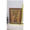 Image 8 : Large Framed Art with Weave-Texture Matting : Palm Tree Print 43" x 60"