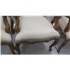 Image 8 : Qty 4 Kreiss Collection Queen Anne Style Chairs w/ Curved Wood Legs 24" x 24" x 43"H
