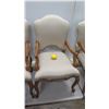 Image 2 : Qty 4 Kreiss Collection Queen Anne Style Chairs w/ Curved Wood Legs 24" x 24" x 43"H