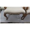 Image 3 : Qty 4 Kreiss Collection Queen Anne Style Chairs w/ Curved Wood Legs 24" x 24" x 43"H