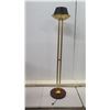 Image 2 : Tall Metal Floor Lamp w/ Black Shade 15" Dia x 71"H