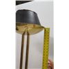 Image 8 : Tall Metal Floor Lamp w/ Black Shade 15" Dia x 71"H