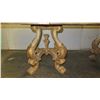 Image 8 : Wooden Oval Dining Table w/ Ornate Gilt Carved Legs 127" x 49" x 42"H