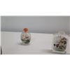 Image 8 : Qty 8 Vintage Glass Painted Chinese Snuff Bottles w/ Stoppers