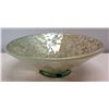 Image 1 : Round Footed Mossaic Glass Bowl by Erin Blakeley 2002 (glued onto round trivet) 13" Dia x 4"H