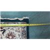Image 8 : Blue & Beige Area Rug w/ Fringe 117" x 72"